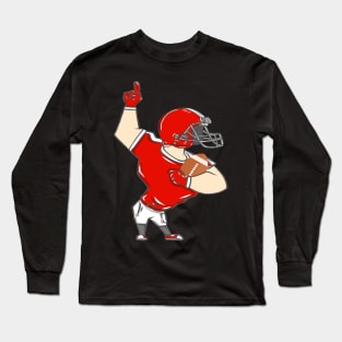 Rugby American Football Sport USA Gridiron Football Gift Long Sleeve T-Shirt